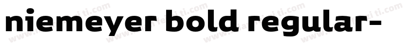 niemeyer bold regular字体转换